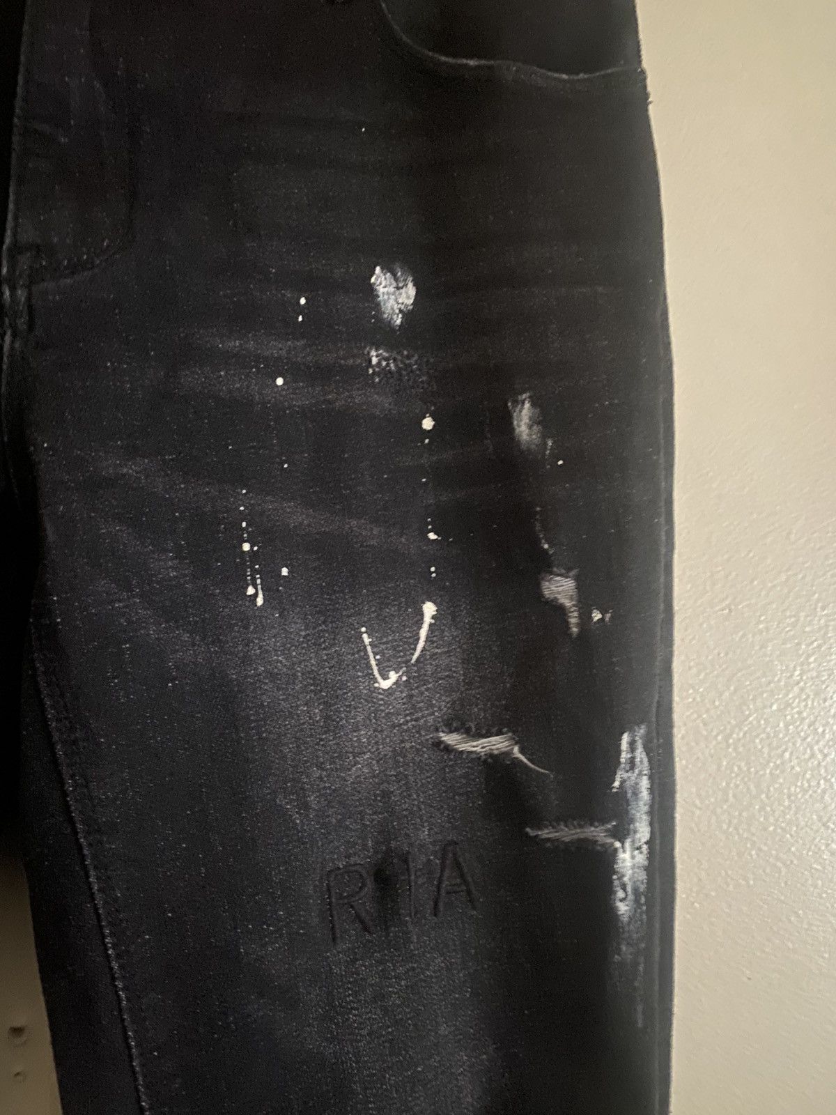 Rta RTA Distressed Charcoal Paint Jeans Size US 32 / EU 48 - 5 Thumbnail