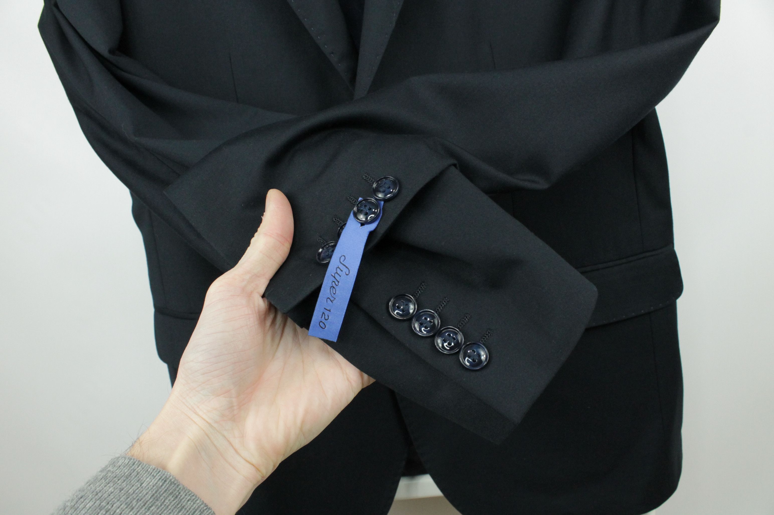 SARTORIO Linea Sartoriale Navy Blue Wool Slim Fit Blazer Size US M / EU 48-50 / 2 - 3 Thumbnail