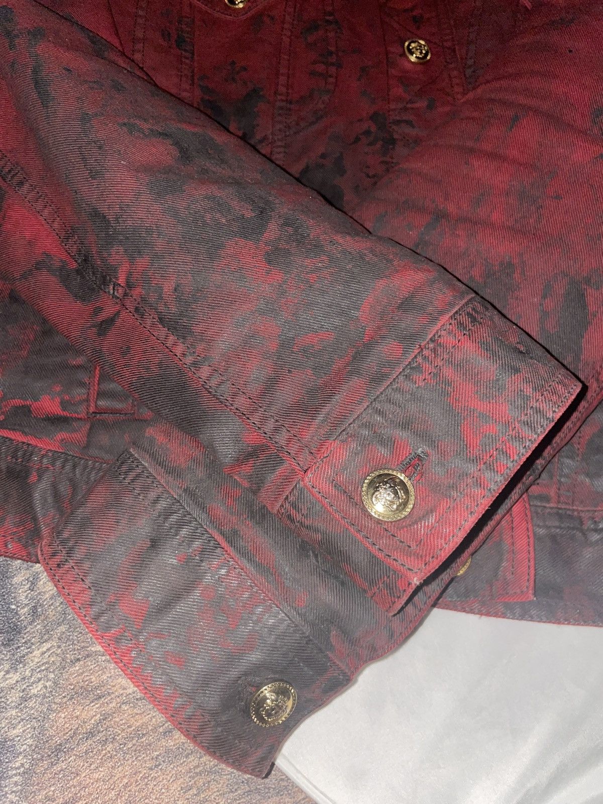 Versace Vintage Versace Denim Daunen Biker Jeans jacke A/W 14 maya Size US M / EU 48-50 / 2 - 7 Thumbnail