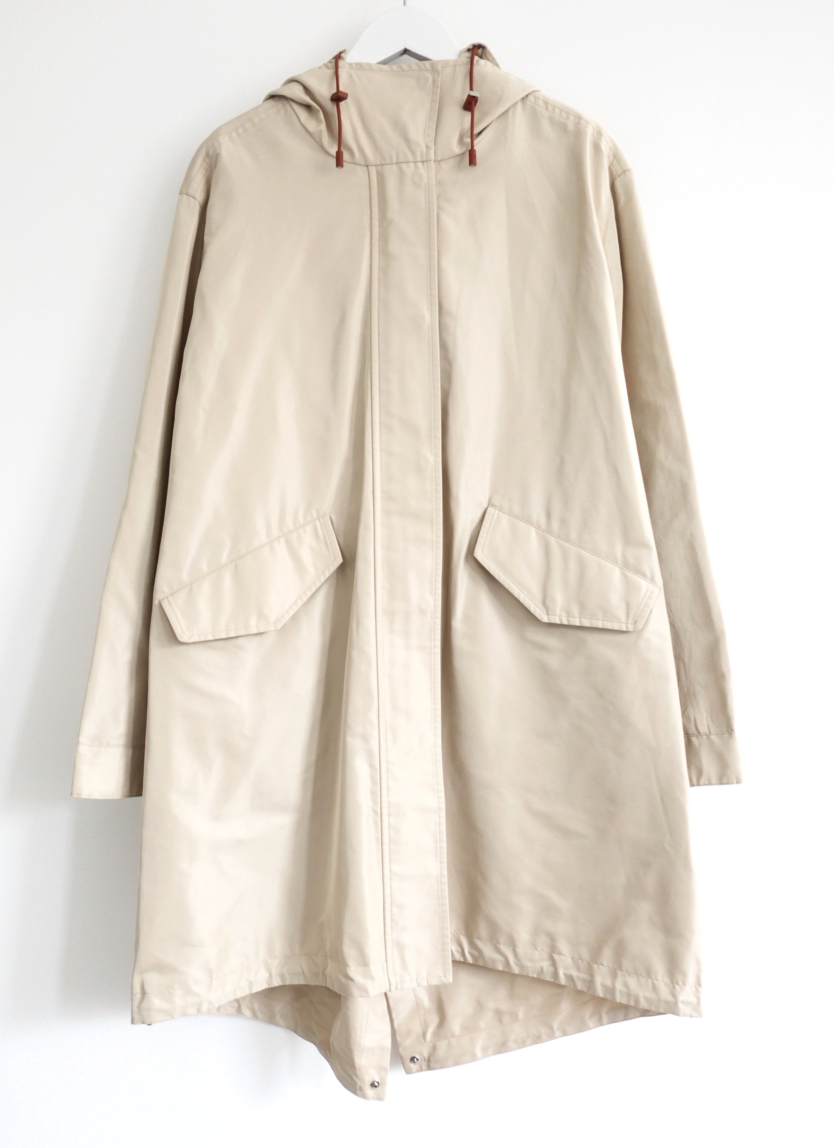 Loro Piana Loro Piana Headley Matte Satin Raincoat Anorak Size XS / US 0-2 / IT 36-38 - 1 Thumbnail