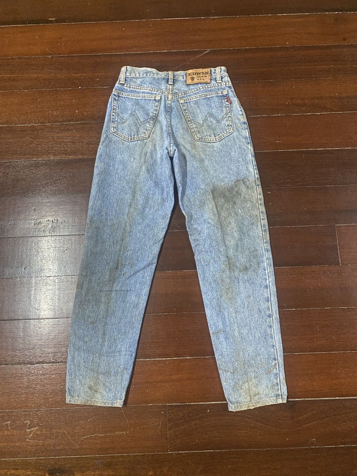 Edwin Vintage 80s Edwin made in USA Western baggy cropped Jeans Size US 27 - 9 Thumbnail