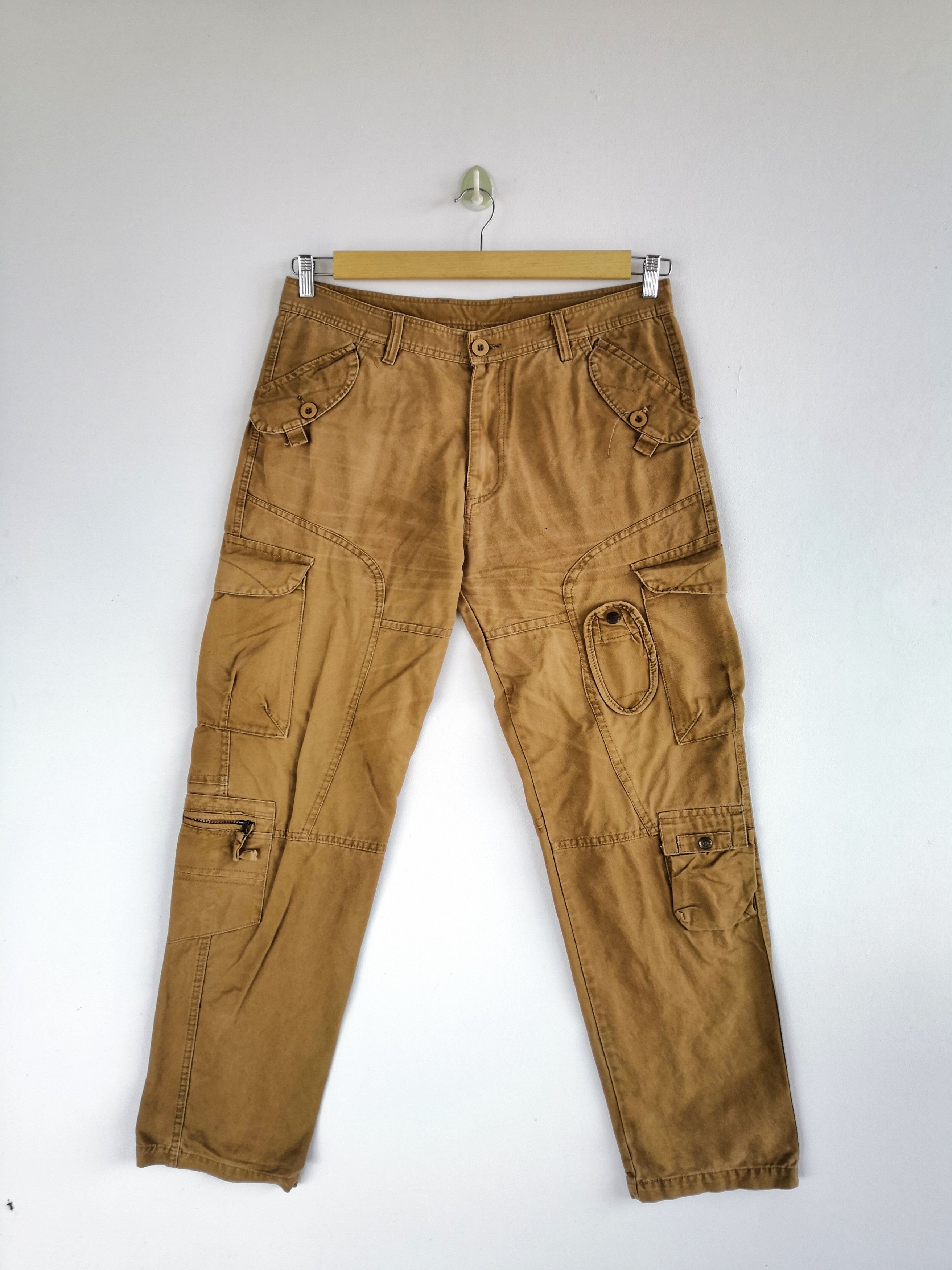Japanese Brand Vintage Japanese Cargo Pants Multi Pocket Utility Pants Size US 36 / EU 52 - 1 Thumbnail