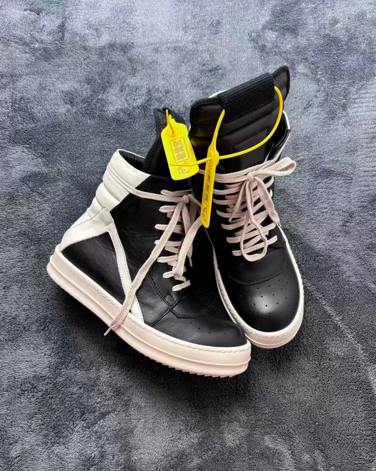 Rick Owens Rick Owens Leather Black Lowtop Sneakers 36 Men Size US 5 / EU 37 - 1 Thumbnail