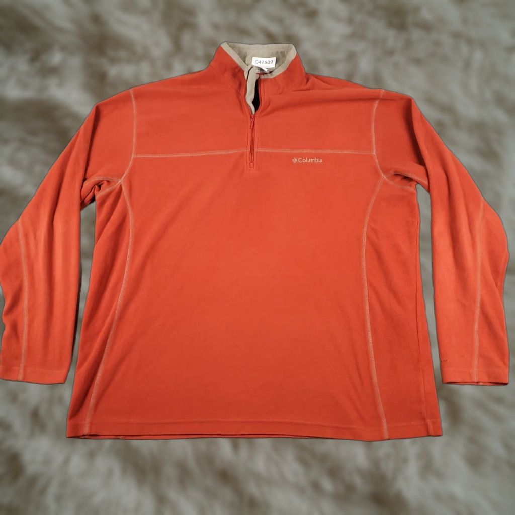 Vintage Columbia Fleece Sweater Mens XL Red 1/4 Zip Pullover Outdoor Classic Size US XL / EU 56 / 4 - 1 Thumbnail