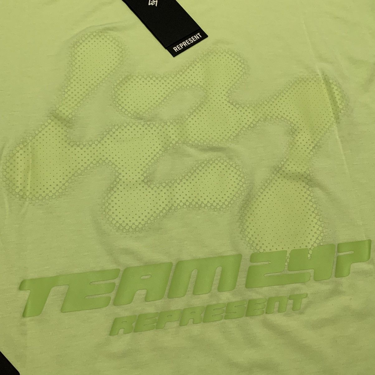 Represent Clo. Represent XS 247 Oversized Tee Shadow Lime Green Gym Top Size US M / EU 48-50 / 2 - 3 Thumbnail