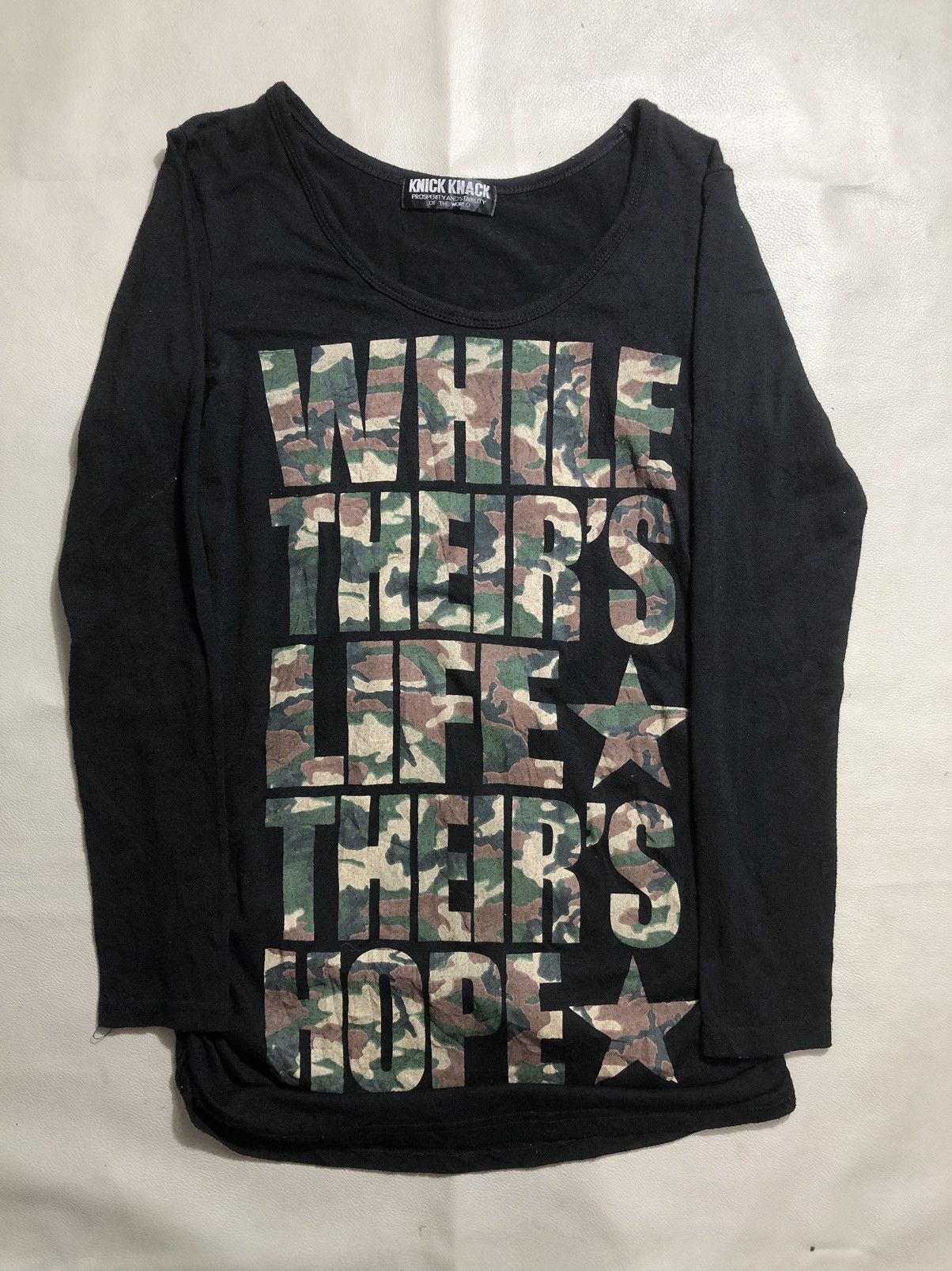 If Six Was Nine Poem While Their’s Life Their’s Hope LongSleeve Size US M / EU 48-50 / 2 - 1 Thumbnail