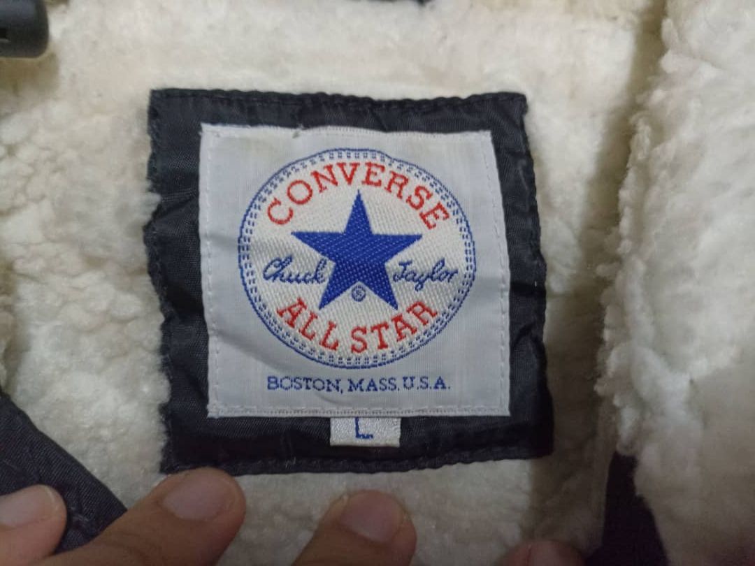 Converse × Vintage Vintage Converse Sherpa Jacket Size US L / EU 52-54 / 3 - 10 Thumbnail