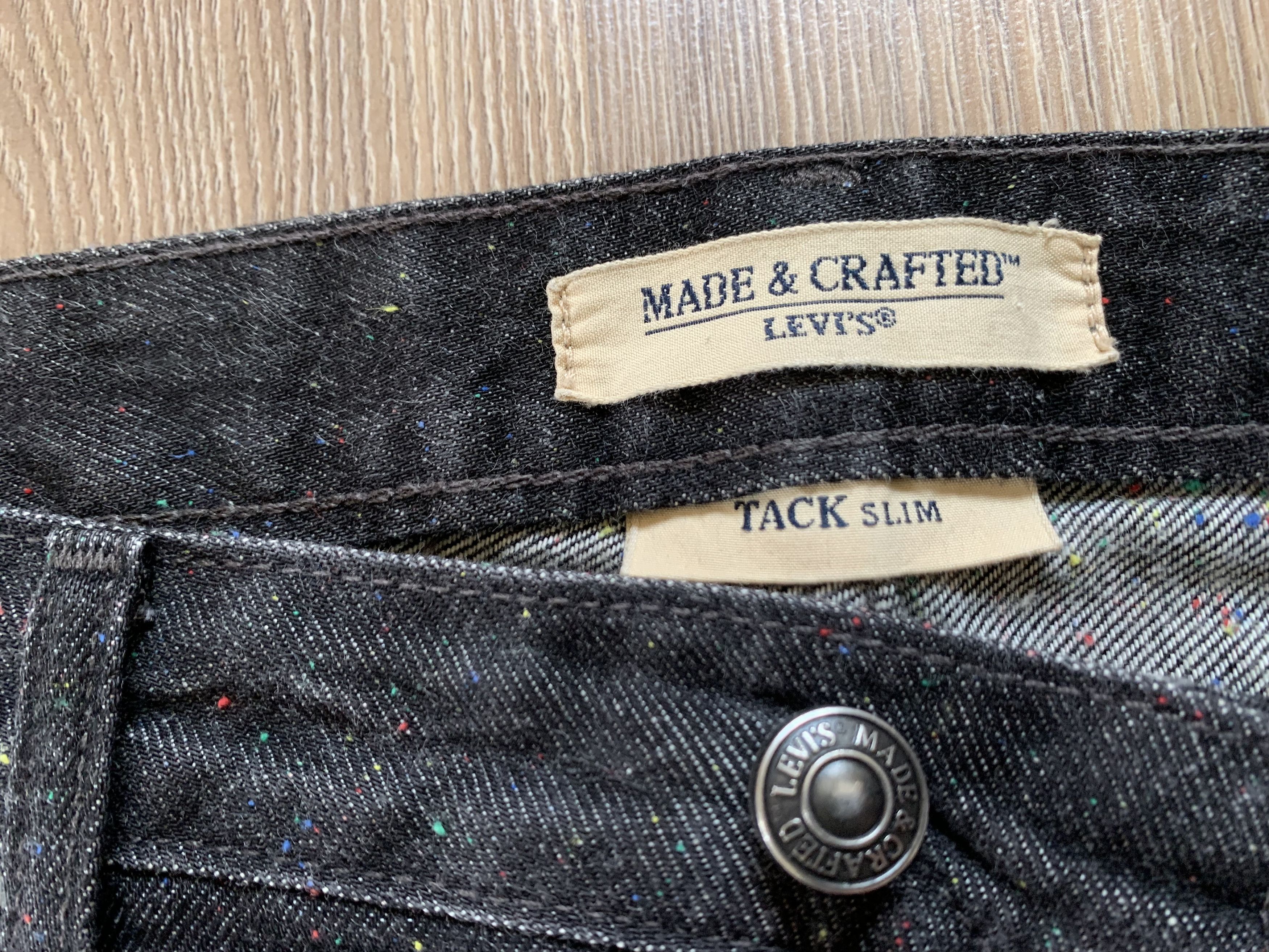 Levi's × Levi's Made & Crafted × Levi's Vintage Clothing Levi's Made & Crafted Tack Slim Dark Grey Jeans Size US 34 / EU 50 - 12 Thumbnail