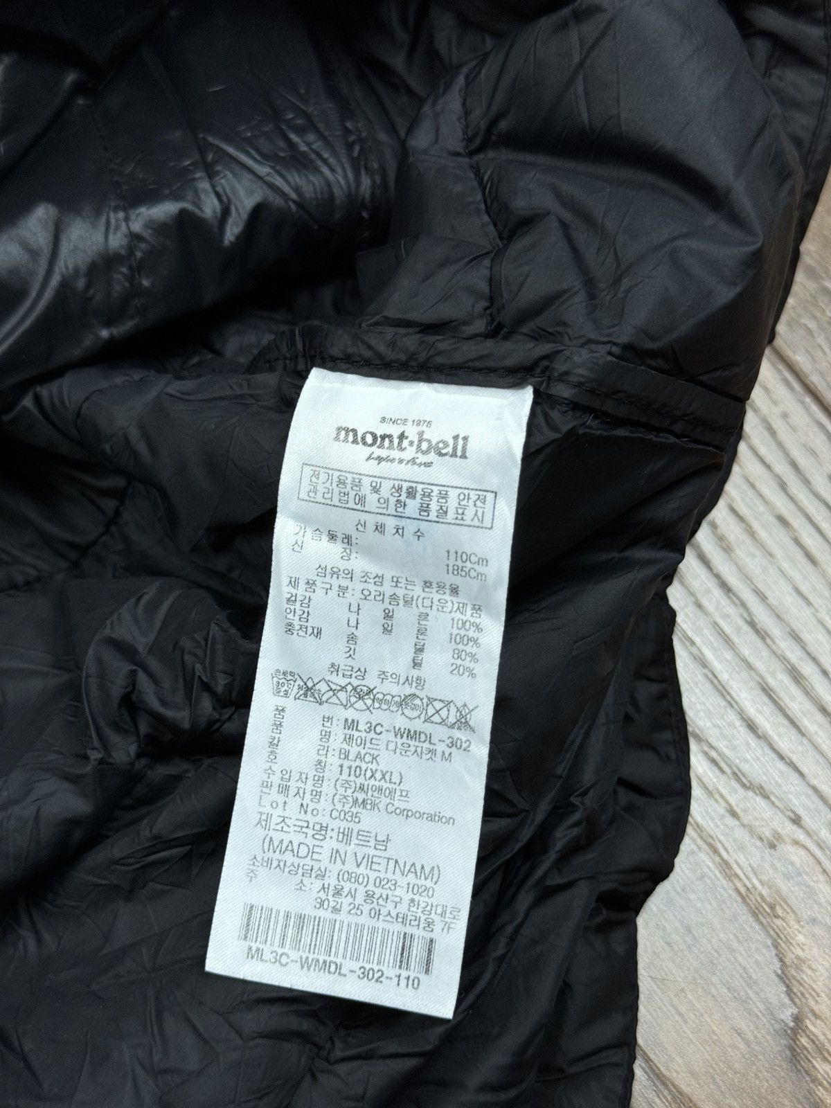 Montbell Down jacket MontBell Japan original casual outdoors item Size US XL / EU 56 / 4 - 4 Thumbnail