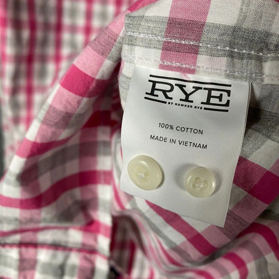 Other Rye Button Down Shirt Men's Large Slim Fit Shorts Cotton L Size US L / EU 52-54 / 3 - 4 Thumbnail