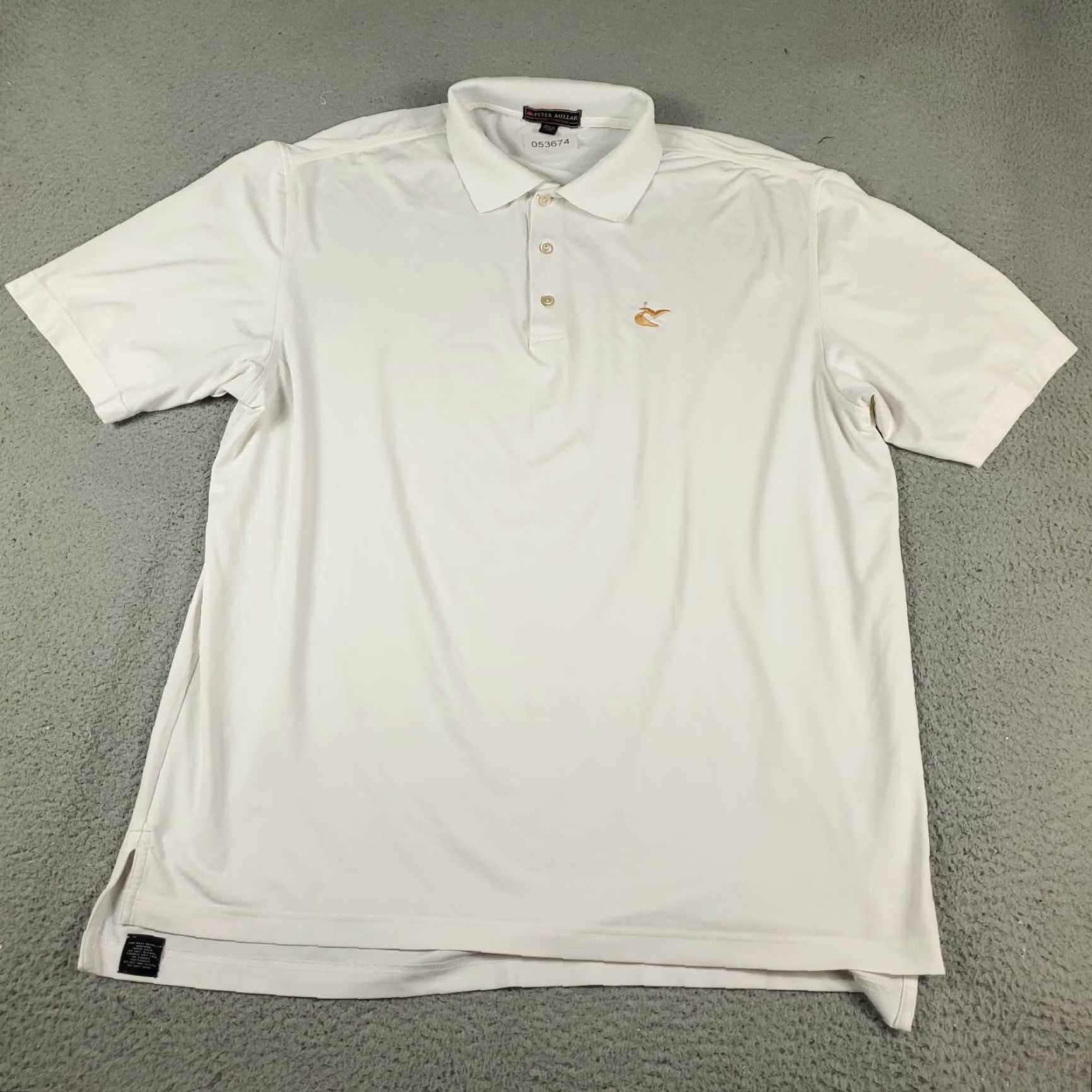 Peter Millar Peter Millar Polo Shirt Mens XL White Polo Short Sleeve Summer Comfort Golf Casual/Activewear/Business/Christening/Formal/Party/Cocktail Travel Size US XL / EU 56 / 4 - 2 Thumbnail