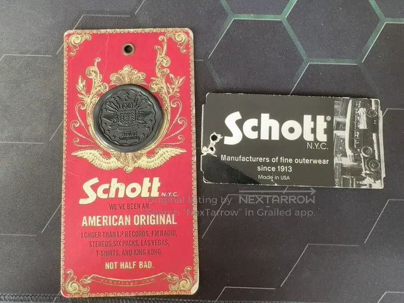 Schott Schott NYC classic stand-up coffee rider motorcycle jacket Size US M / EU 48-50 / 2 - 5 Thumbnail