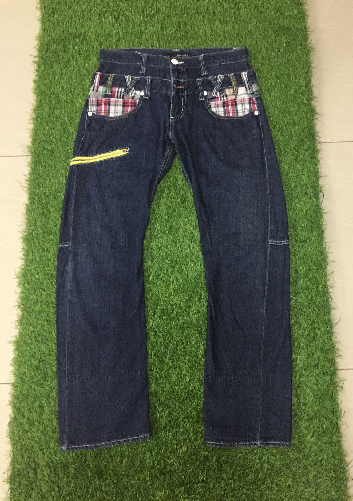 PPFM double waist dominate handcrafted punk style jeans Size US 32 / EU 48 - 1 Thumbnail