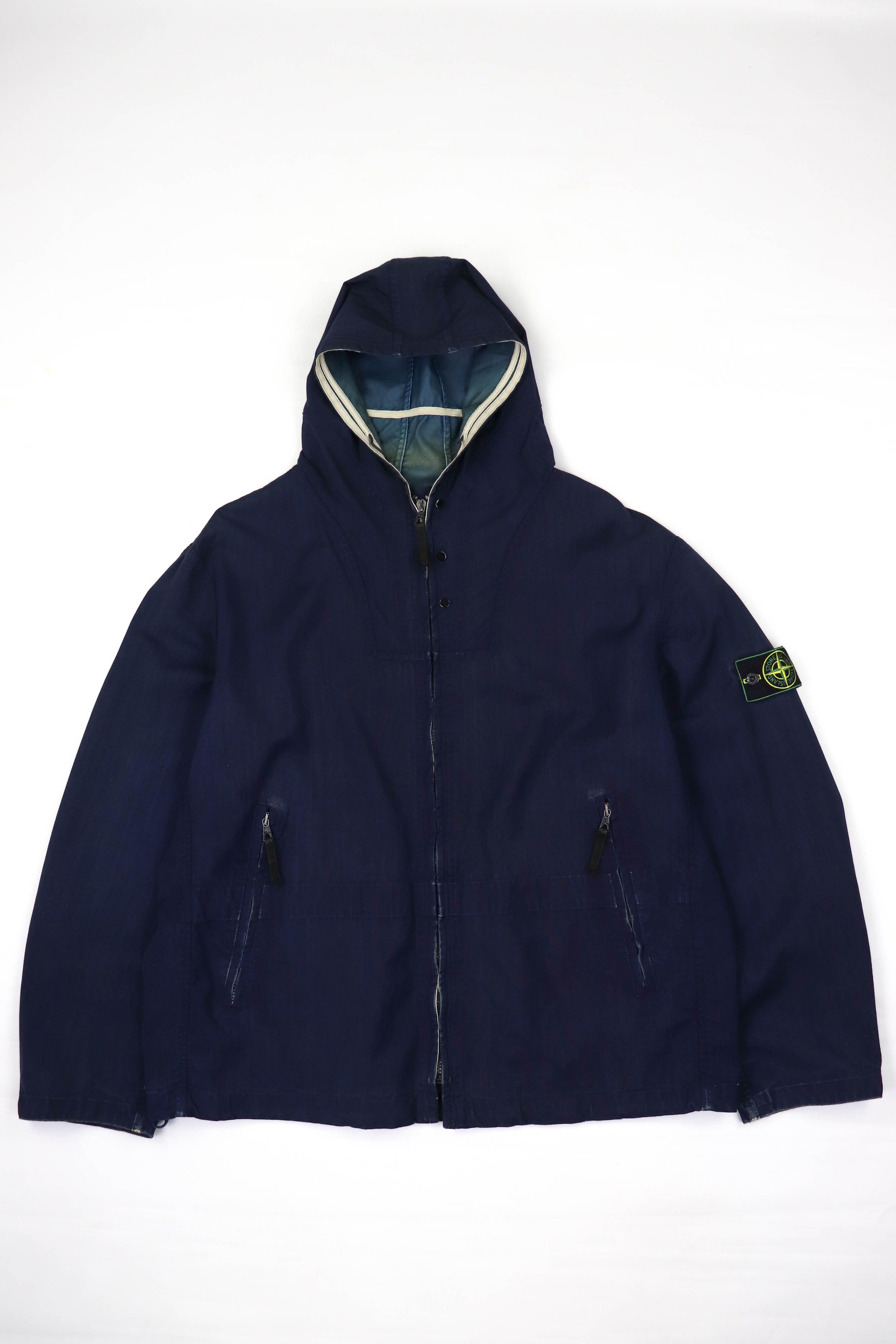 Stone Island Stone Island SS’01 Vintage 00s Virgin Wool Hooded Zip Jacket Size US XL / EU 56 / 4 - 1 Thumbnail