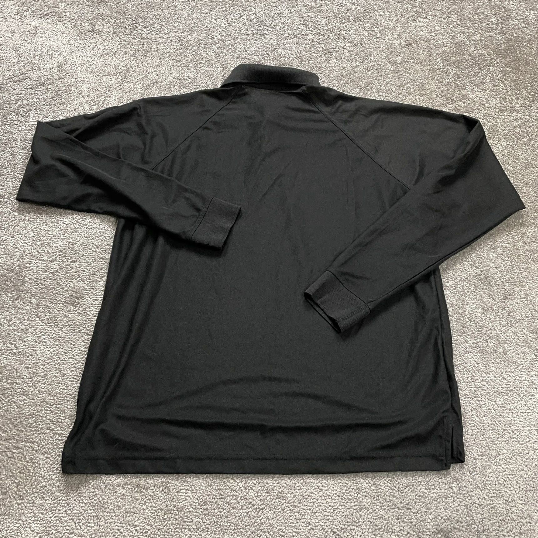 Vintage Blue Generation Polo Shirt Mens Medium Black Long Sleeve Polyester Collared Golf Shirt Size US M / EU 48-50 / 2 - 2 Thumbnail