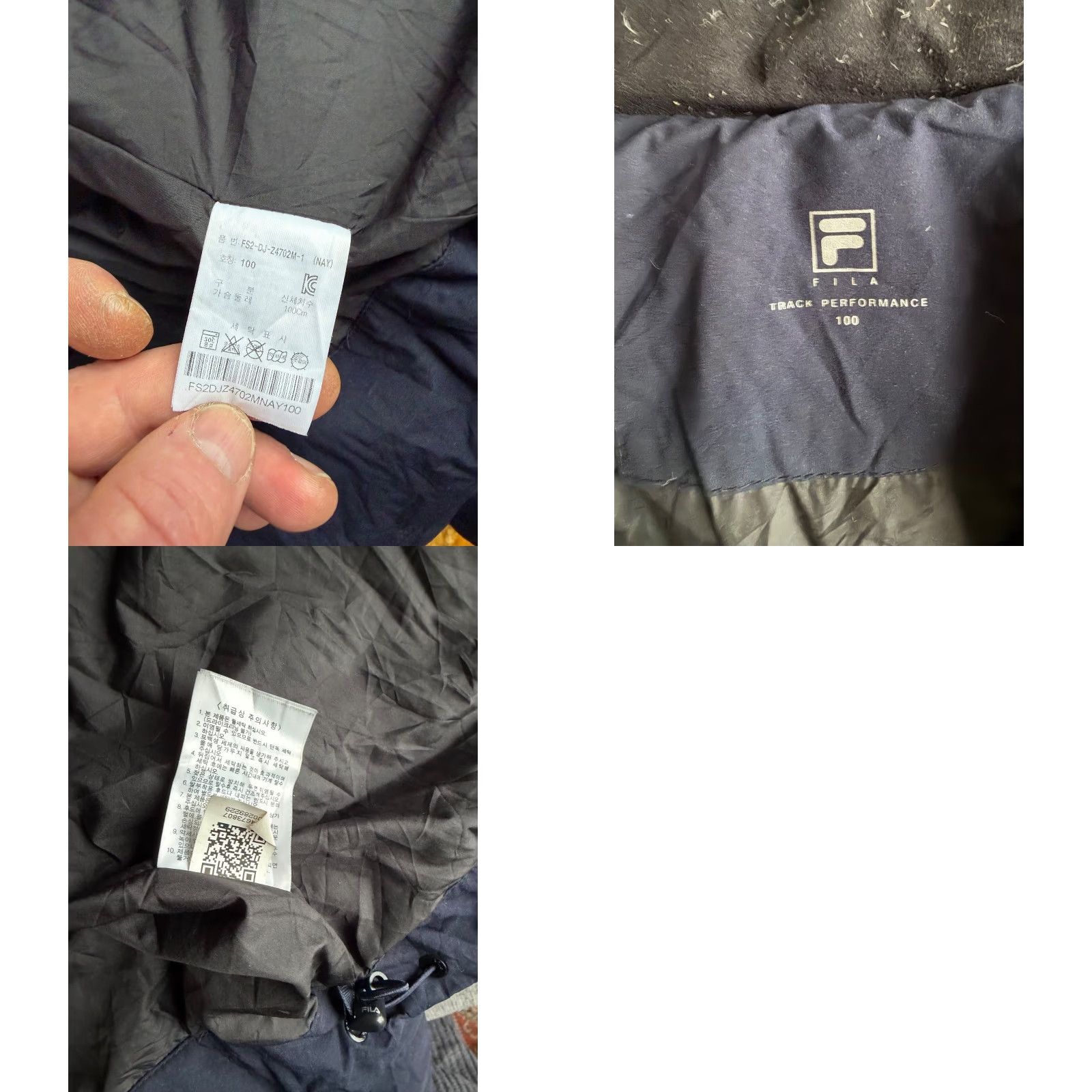 Fila FILA Down Puffer Jacket • Navy • Hooded • Full Zip • Men’s M Size US M / EU 48-50 / 2 - 8 Thumbnail