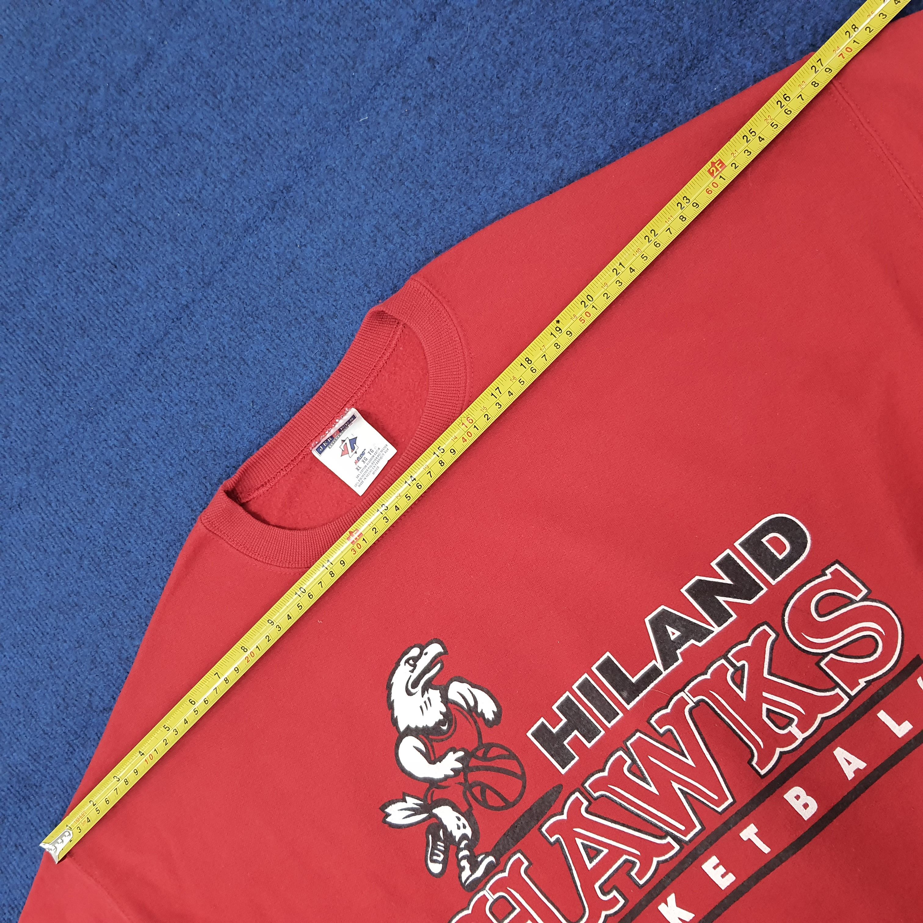 NBA Vintage Hiland Hawks Basketball NBA Sweatshirt C226N19 Size US XL / EU 56 / 4 - 7 Thumbnail