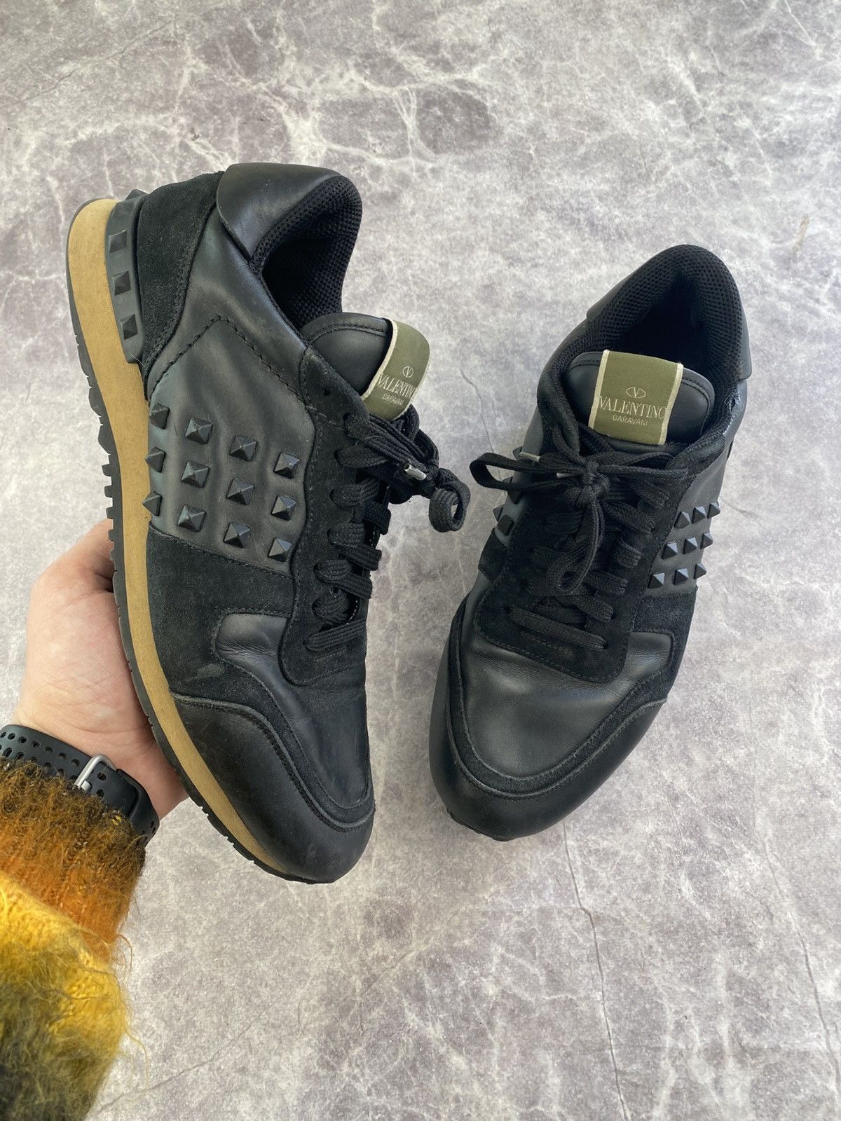 Valentino Valentino Rockrunner Black Sneakers Size: 43 Size US 10 / EU 43 - 1 Thumbnail