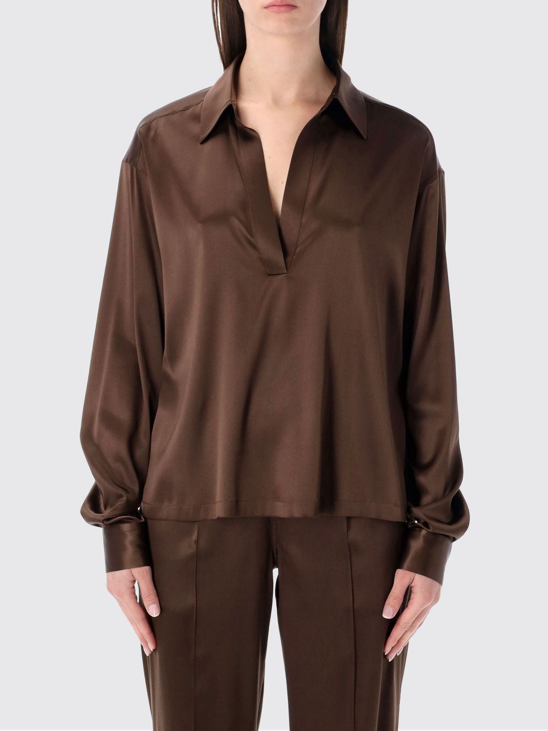 Tom Ford Tom Ford Shirt Woman Cream Size M / US 6-8 / IT 42-44 - 1 Thumbnail