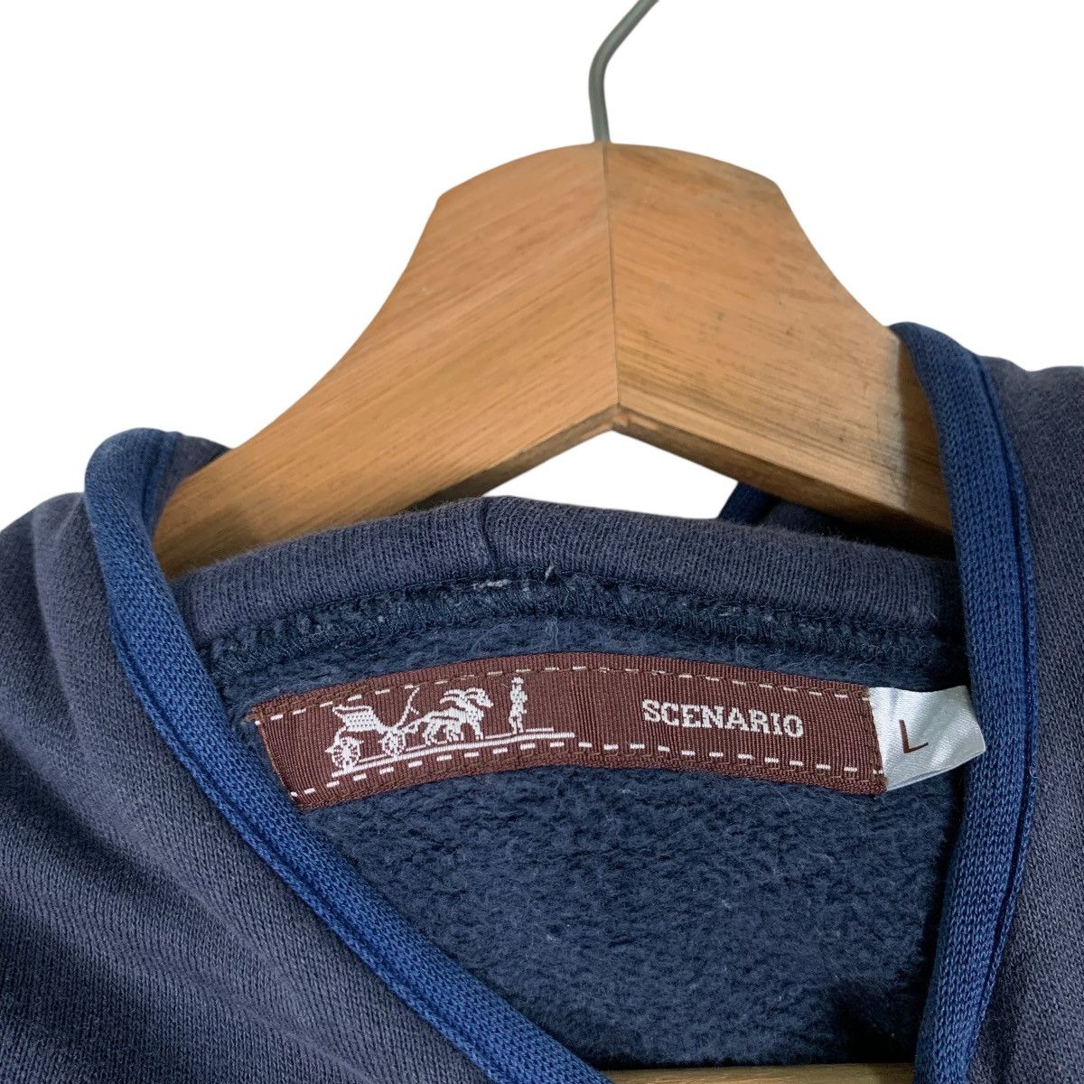 Japanese Brand SCENARIO One Piece Co. Ltd Big Logo Hoodies #1220-C55 Size US L / EU 52-54 / 3 - 14 Thumbnail