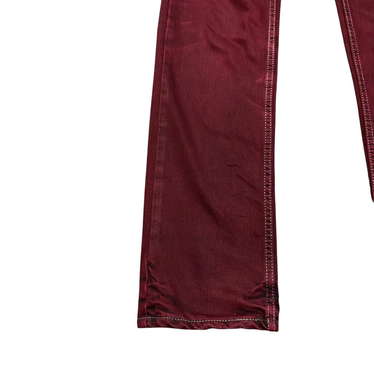 Lounge Lizard Lounge Lizard Red Blood Denim Jeans Size US 30 / EU 46 - 8 Thumbnail