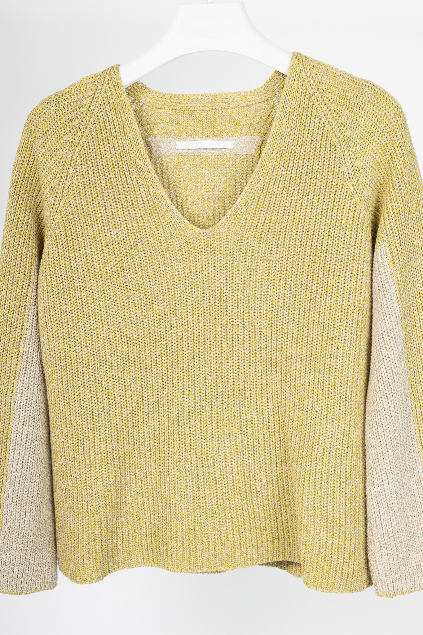 Annette Gortz Annette Gortz SS22 Len Two-Tone Cotton & Linen Sweater Size XS / US 0-2 / IT 36-38 - 3 Thumbnail