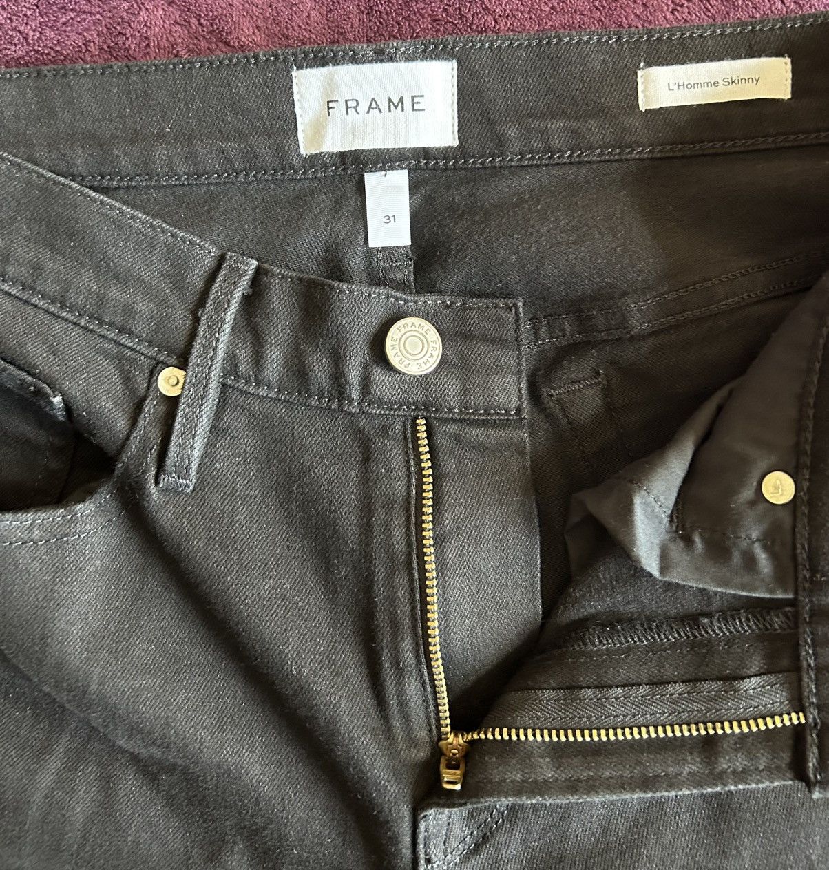 Frame Frame L’Homme Skinny Denim Jeans 31x34 NEW No Tag Unworn Size US 31 - 10 Thumbnail