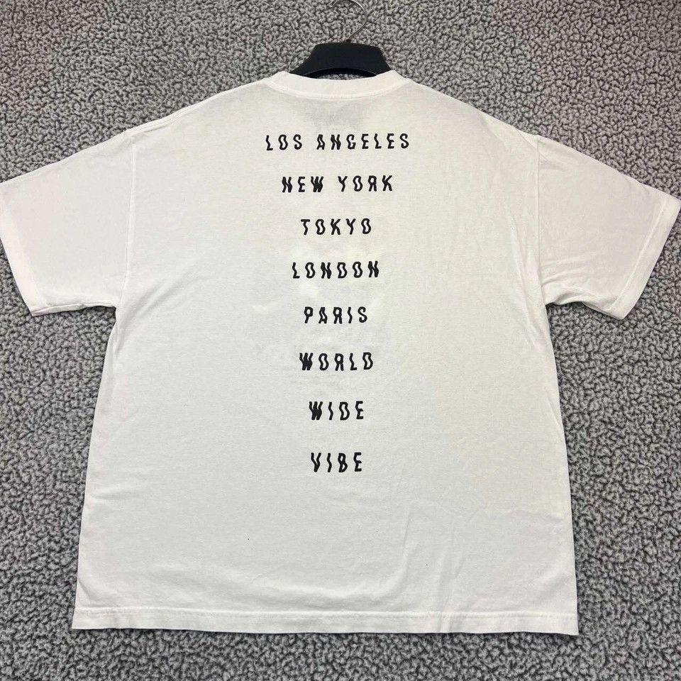 Other Wavy World-Wide Vibe Shirt Men XL White Crew Neck Cotton Size US XL / EU 56 / 4 - 2 Thumbnail