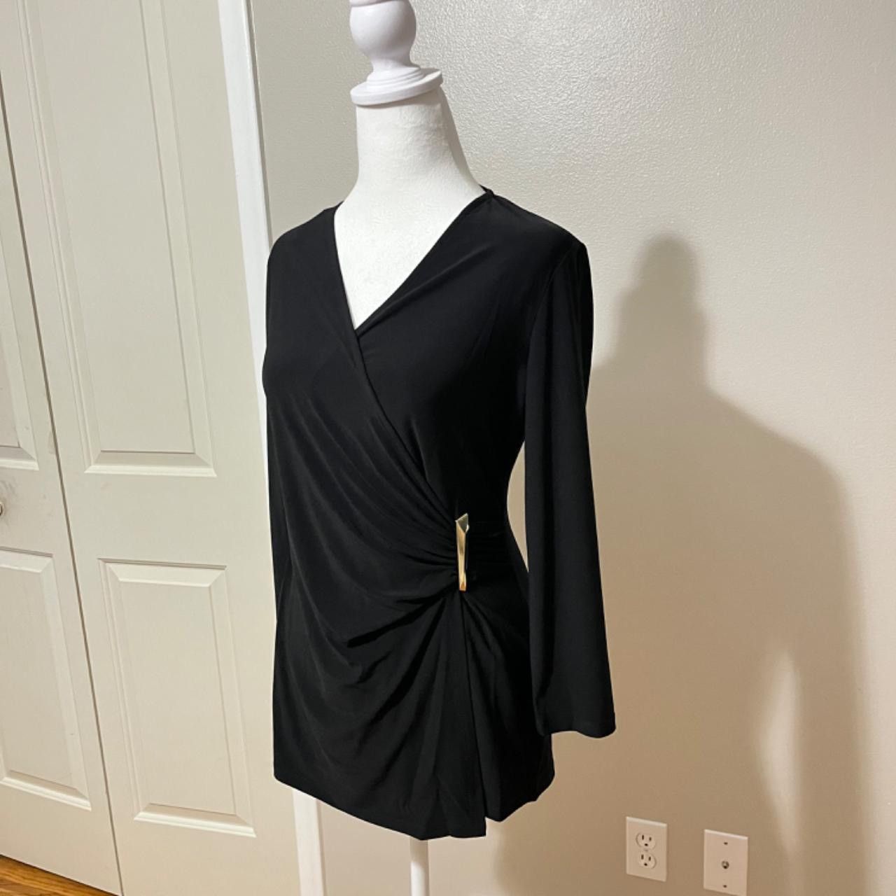 Anne Klein Anne Klein Elegant Wrap Blouse Size S / US 4 / IT 40 - 1 Thumbnail