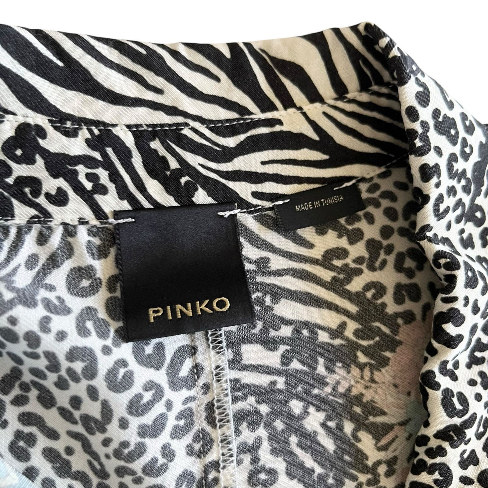 Pinko Pinko Chemisier Rosalina Floral Animal Shirt Maxi Dress Size S / US 4 / IT 40 - 8 Thumbnail