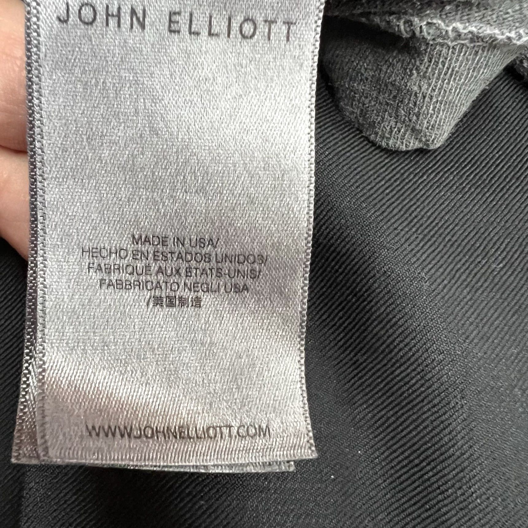 John Elliott John Elliott Long Sleeve Cotton T-Shirt Mens 3XL Gray Crew Neck USA Made Size US XXL / EU 58 / 5 - 6 Thumbnail