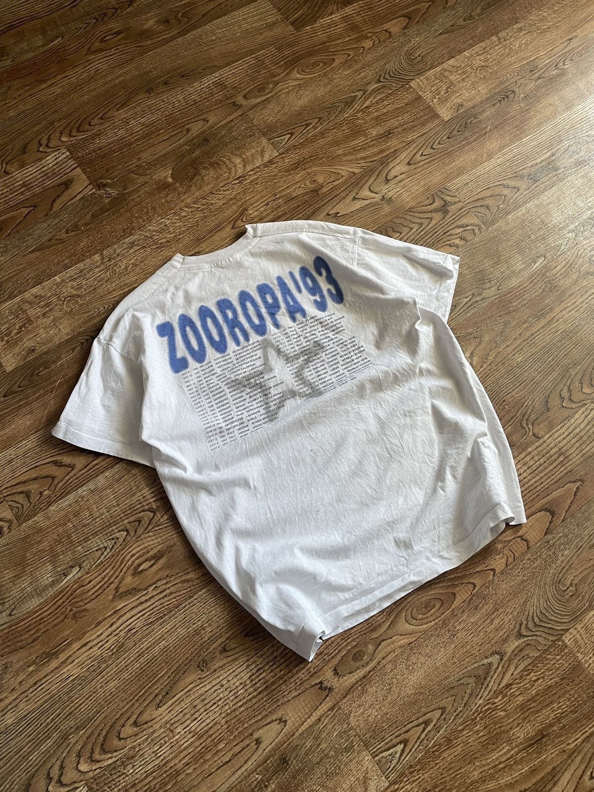 Band Tees × Vintage Vintage U2 T-shirt zooropa 90s tour tee 1993 rock band Size US XL / EU 56 / 4 - 9 Thumbnail