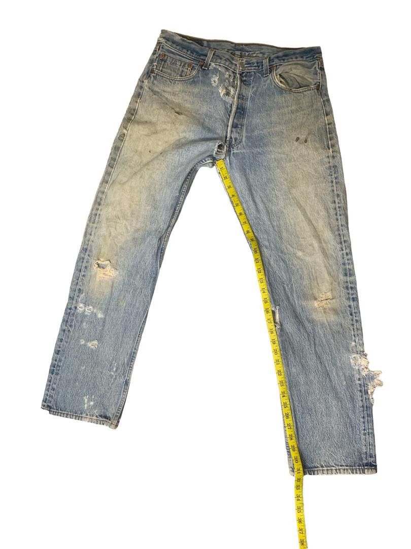 Levi's Vintage Clothing Vintage Levi’s 501 Distressed Denim Size US 34 / EU 50 - 9 Thumbnail