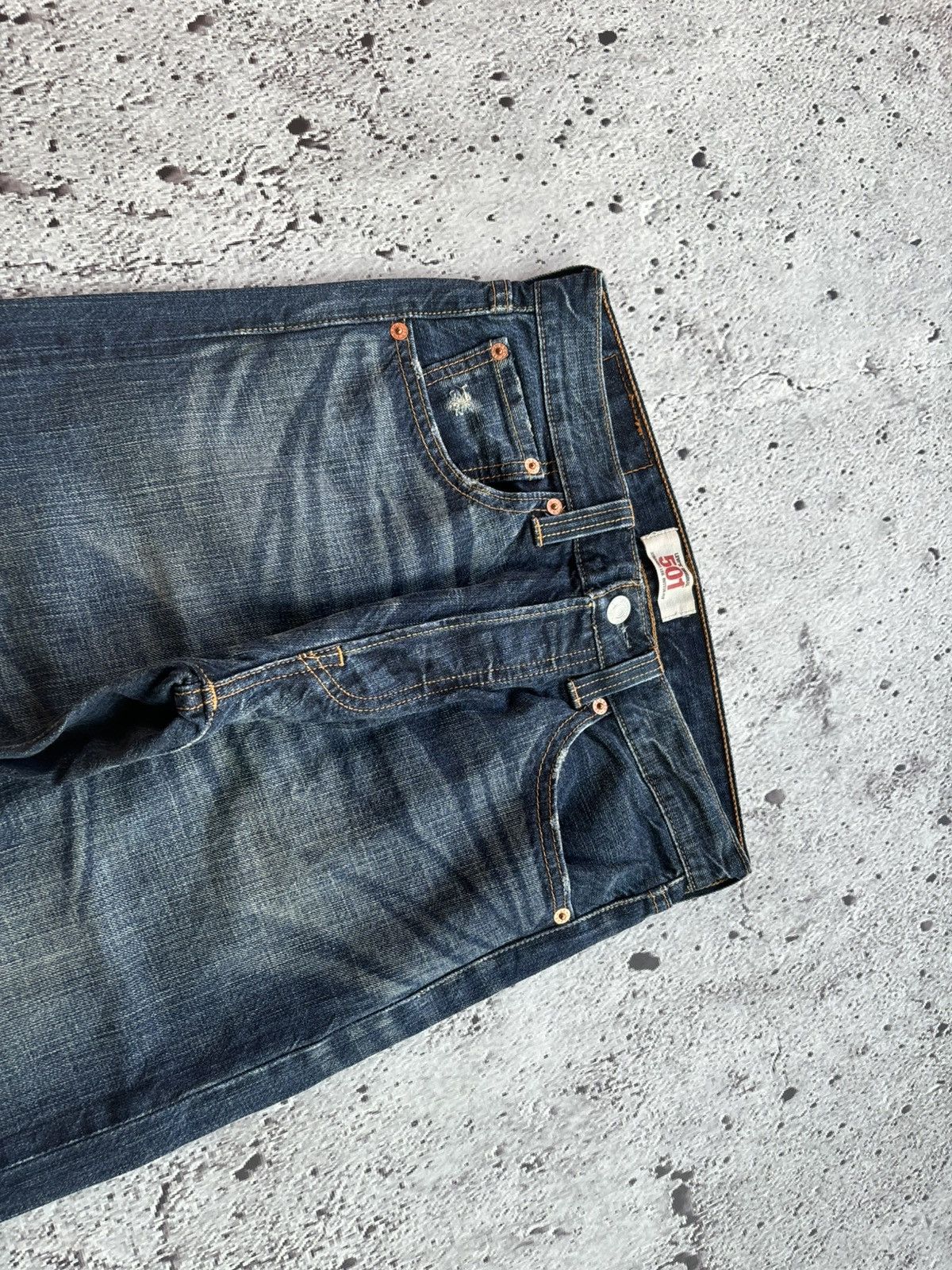 Levi's Levis 501 Distressed Denim style Jeans Size US 28 / EU 44 - 4 Thumbnail
