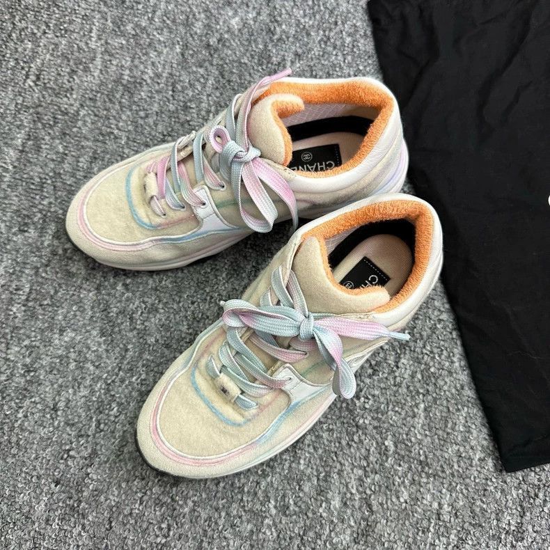 Chanel Chanel Colorful Suede Athletic Sneakers Size 36.5 -2505 Size US 6 / IT 36 - 2 Thumbnail