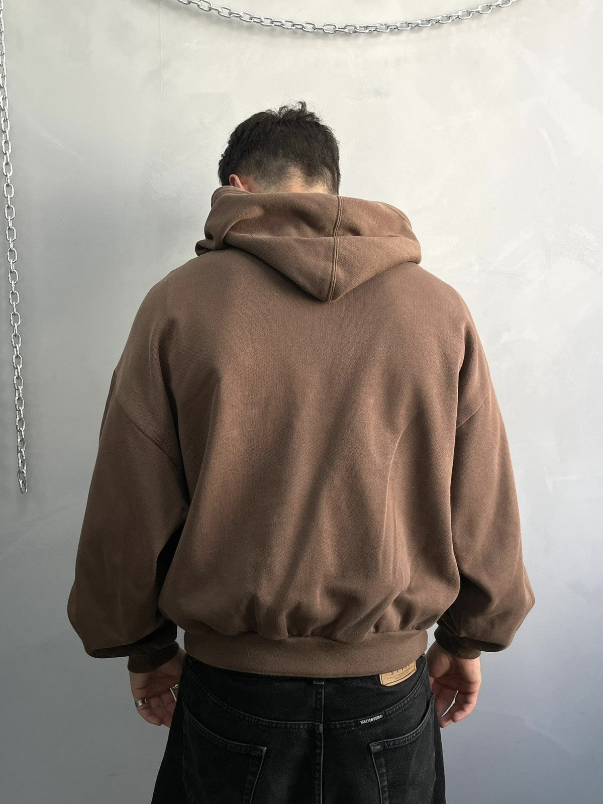 Levi's Brown Levis vintage 90s boxy oversized hoodie Size US L / EU 52-54 / 3 - 9 Thumbnail