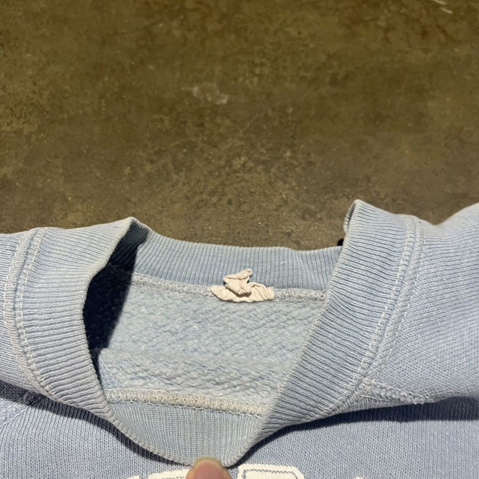 Vintage Vintage 60s UNC Tarheels Blue Short Sleeve Sweatshirt Size US S / EU 44-46 / 1 - 5 Thumbnail