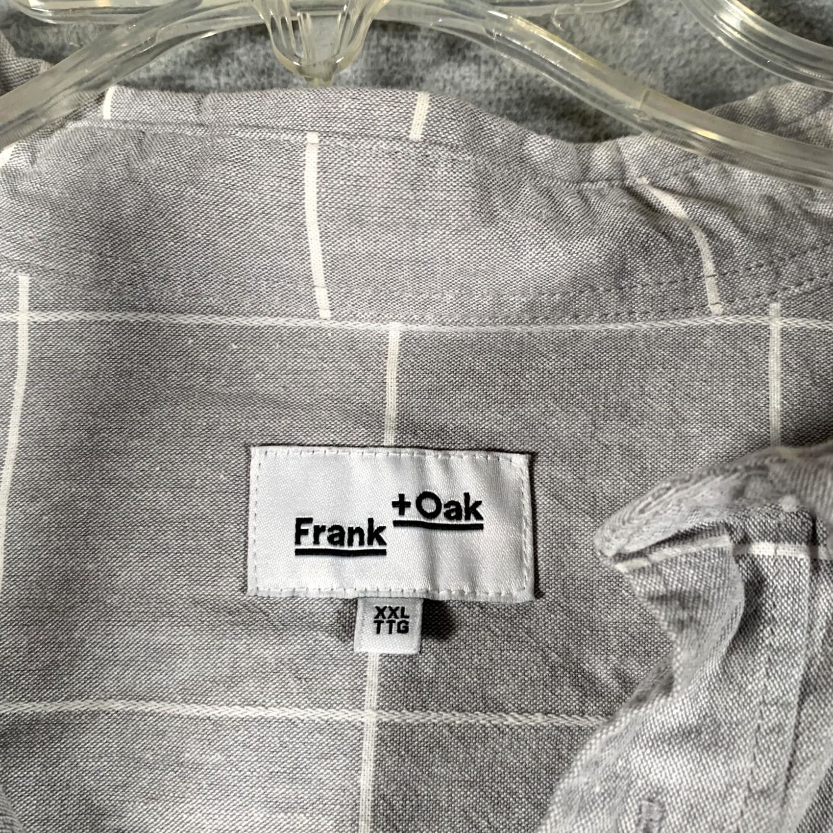 Vintage Frank + Oak Shirt Mens 2XL Gray Check Short Sleeve Button Front Casual Size US XXL / EU 58 / 5 - 4 Thumbnail