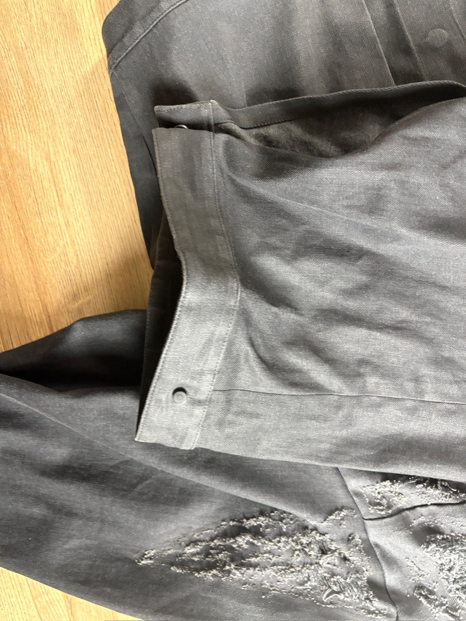 Japanese Brand Shinya Kozuka Oversized Distressed Jacket Charcoal Grey Size US M / EU 48-50 / 2 - 13 Thumbnail