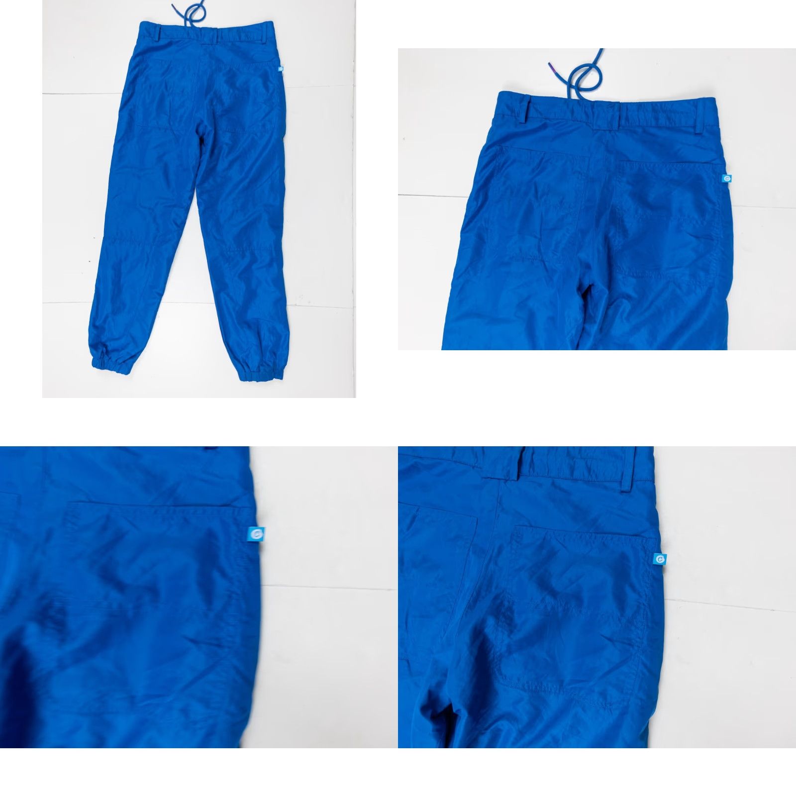 Vintage Cookies SF Women's Windbreaker Pants - 28 - Blue - Track Pants - Streetwear - Regular - Casual - Mens? Womens Size 28" / US 6 / IT 42 - 8 Thumbnail