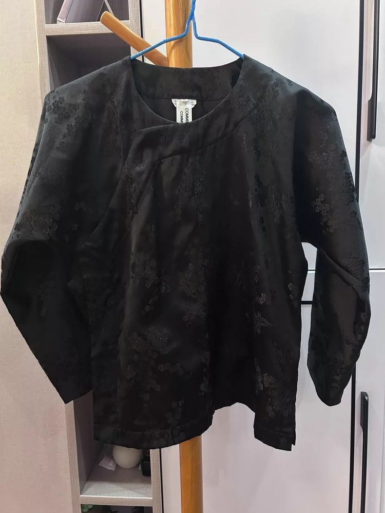 Comme Des Garcons Black Chinese fully embroidered jacquard