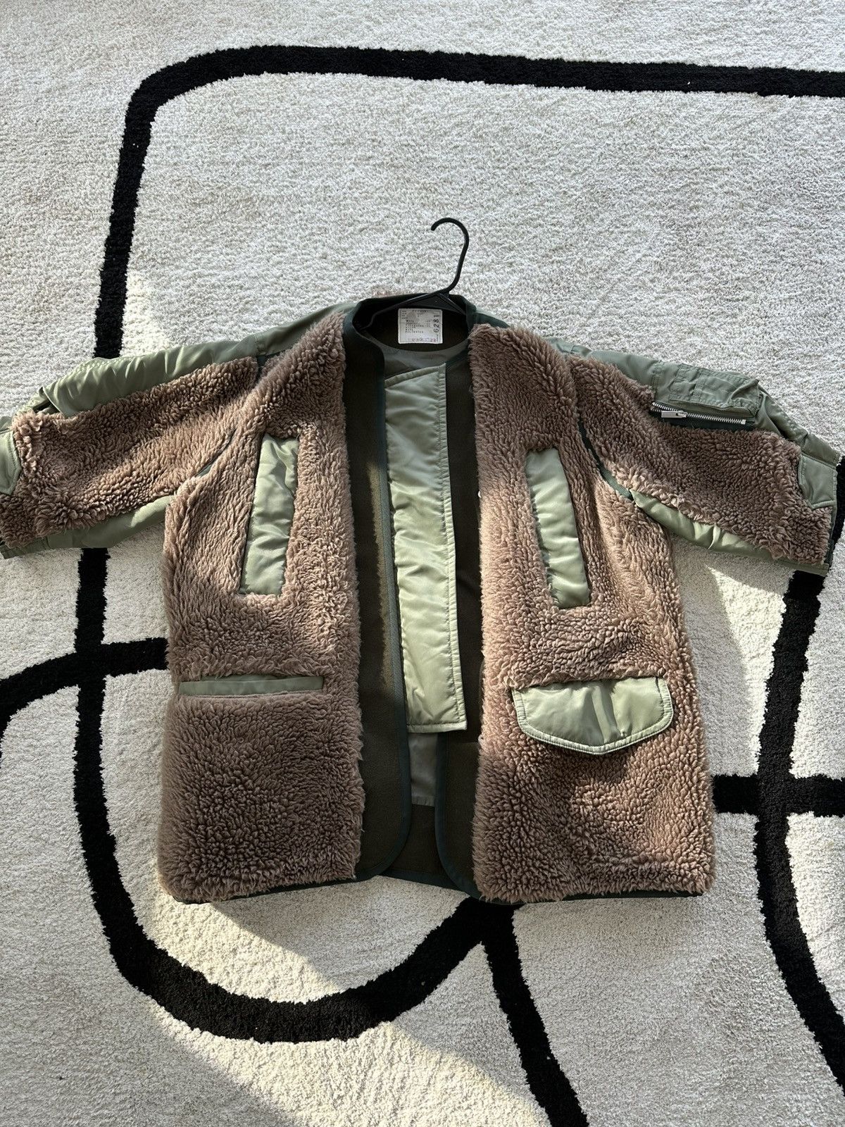 Sacai Sacai Faux Shearling Jacket Size M / US 6-8 / IT 42-44 - 1 Thumbnail