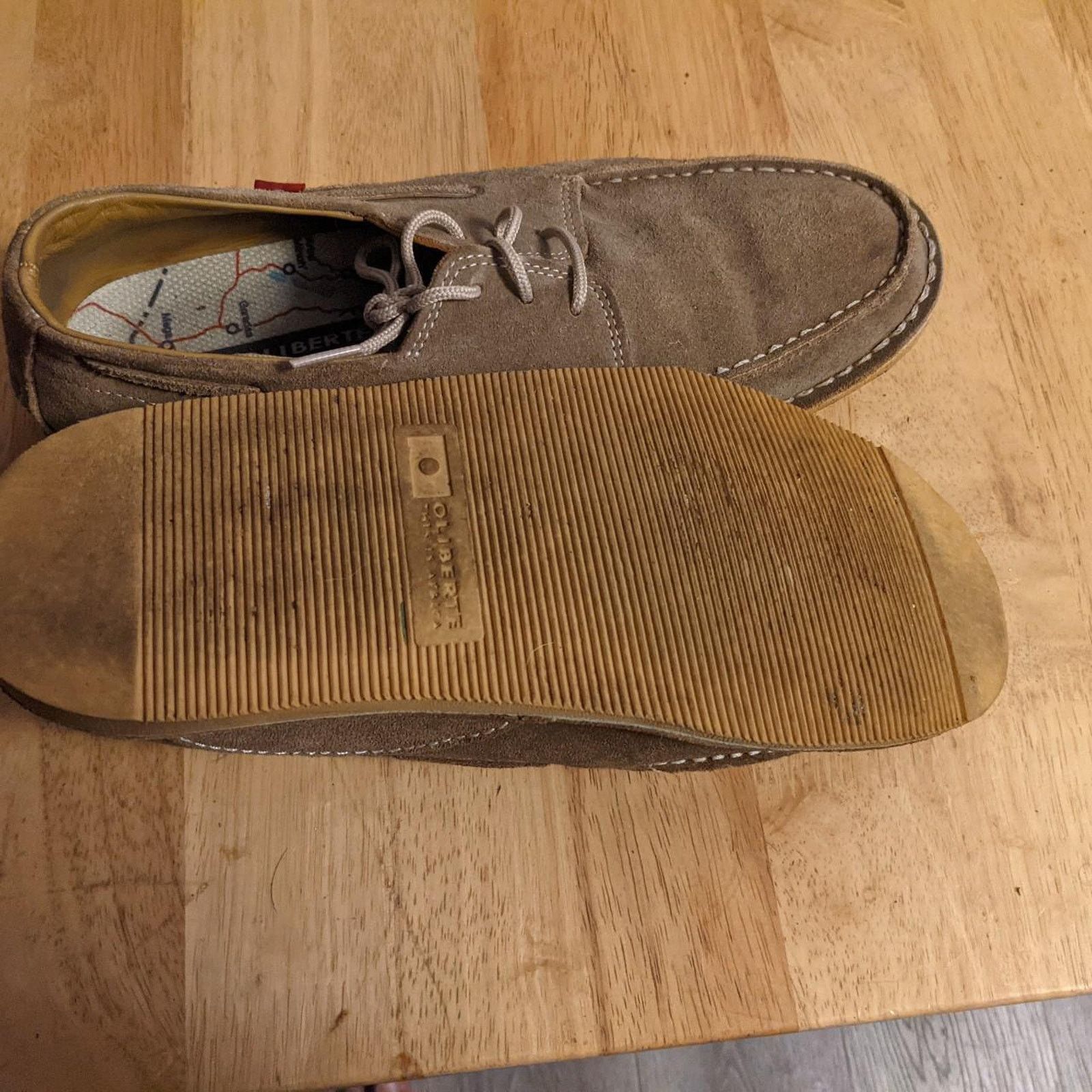 Oliberte Oliberte Mens Leather Boat Shoes Size US 10 / EU 43 - 3 Thumbnail