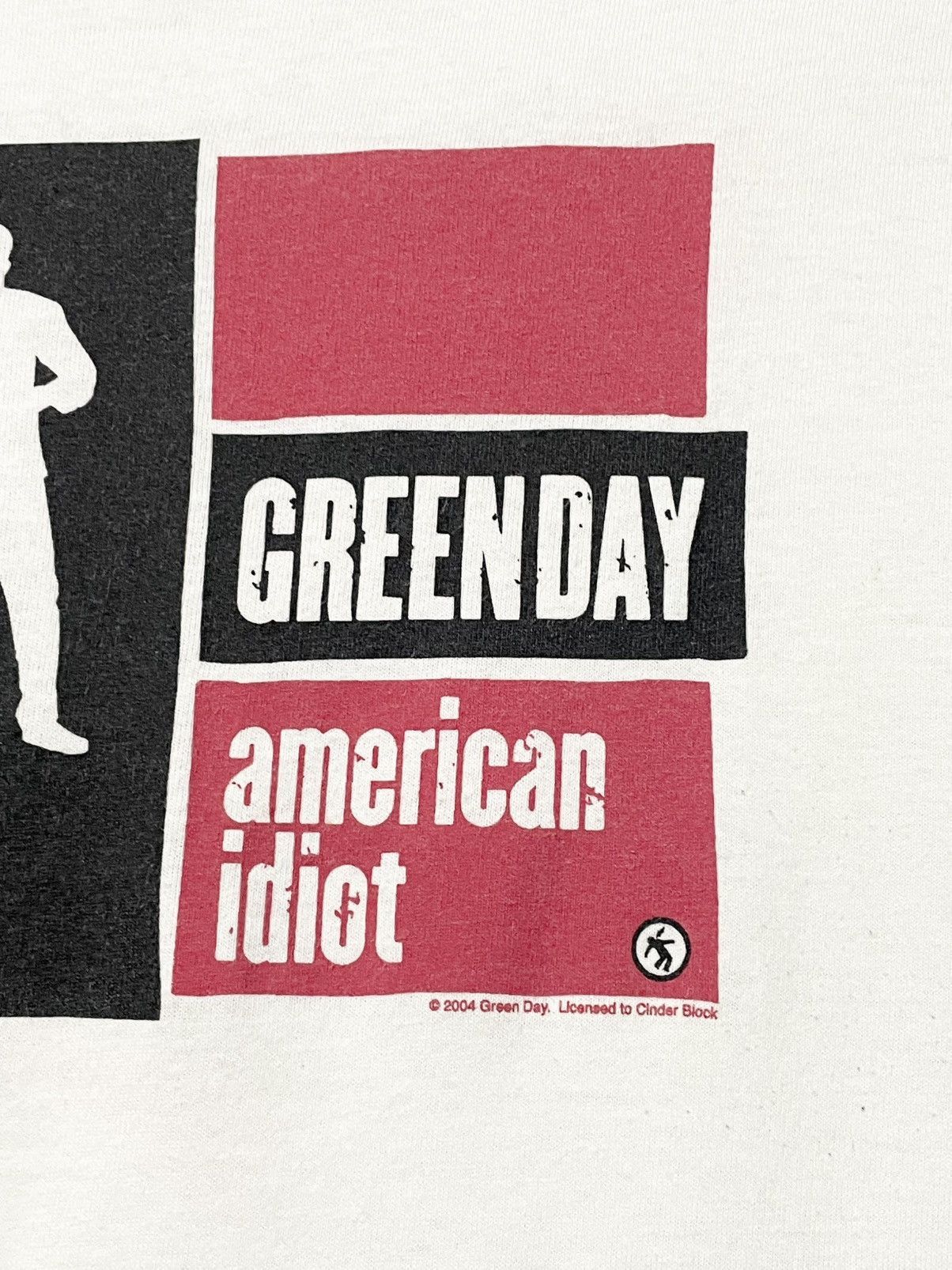 Vintage Vintage Greenday American Idiot Tour 2005 Cropped Tshirt Size US S / EU 44-46 / 1 - 8 Thumbnail