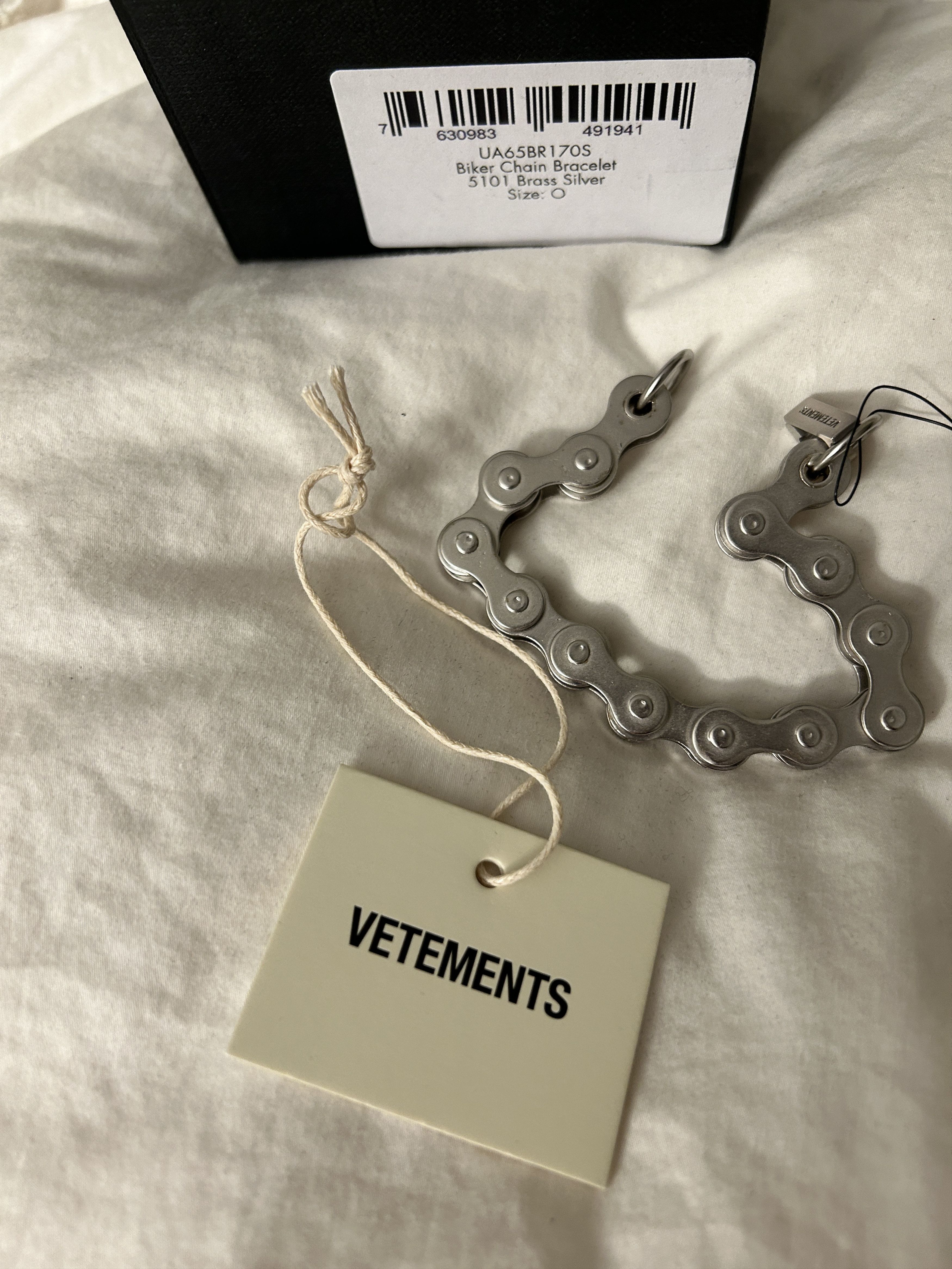 Vetements VETEMENTS Biker Silver Chain Bracelet Size ONE SIZE - 6 Thumbnail