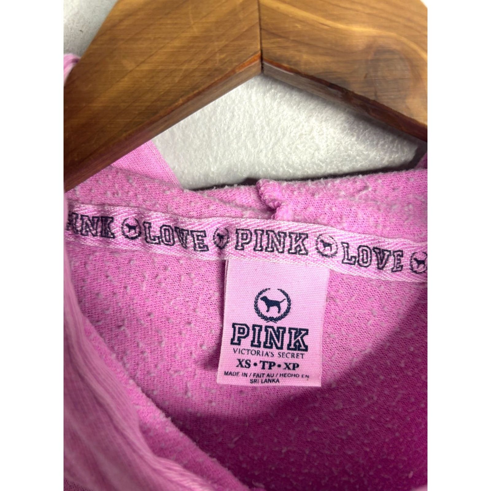 Victoria's Secret Victoria's Secret PINK Hoodie Womens XS Zip Hoodie Pink Logo 8/10 Replacement 6368 Size XS / US 0-2 / IT 36-38 - 4 Thumbnail