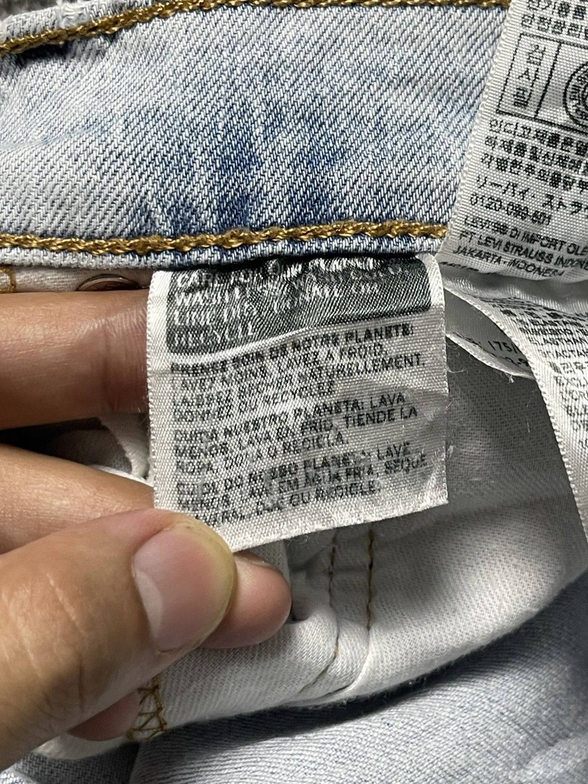 Levi's × Vintage Vintage LEVIS STRAUSS & CO Baggy Jeans (91) Size US 32 / EU 48 - 8 Thumbnail