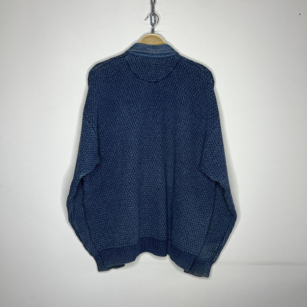 Japanese Brand × Vintage BLUE WILLIS KNIT VINTAGE SWEATER AVANT GARDE GRUNGE STYLE Size US L / EU 52-54 / 3 - 8 Thumbnail