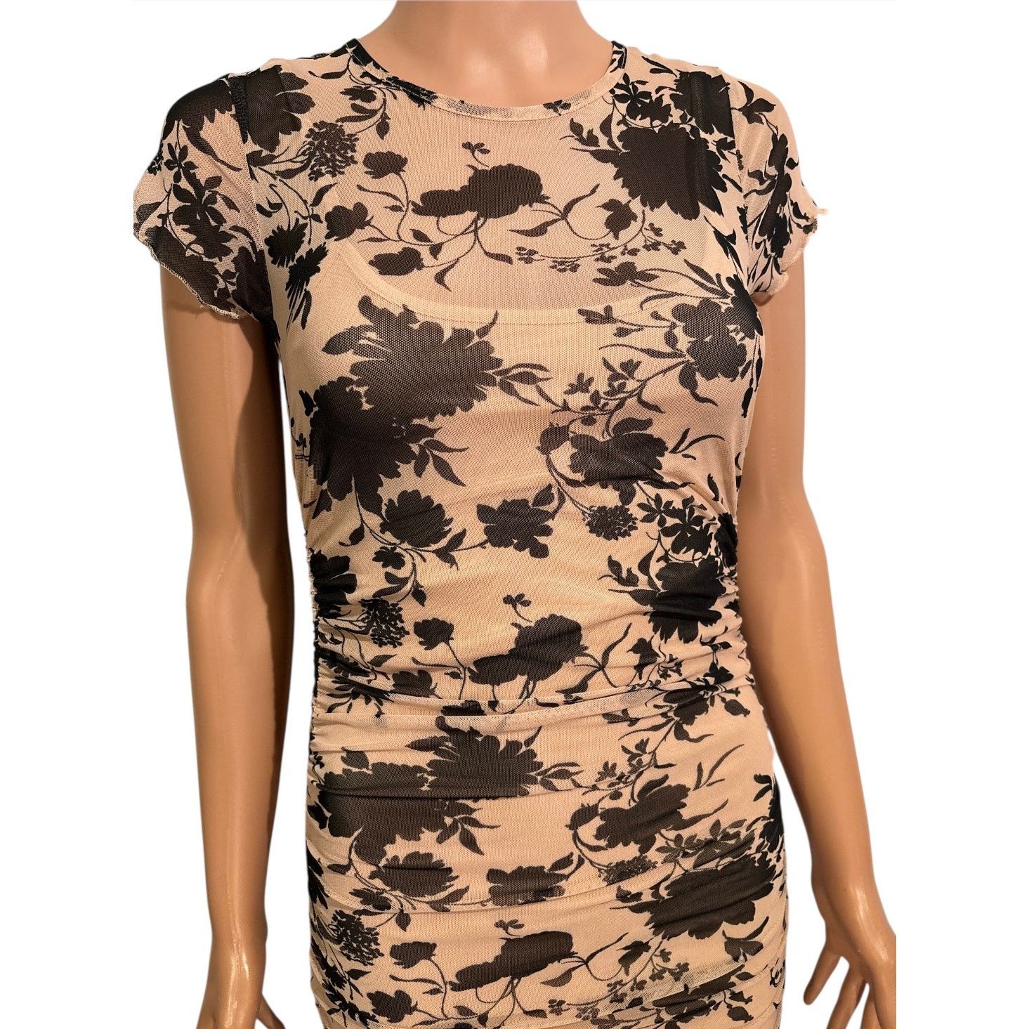 The Unbranded Brand No Comment Floral Bodycon Maxi Dress Size Small Size S / US 4 / IT 40 - 4 Thumbnail