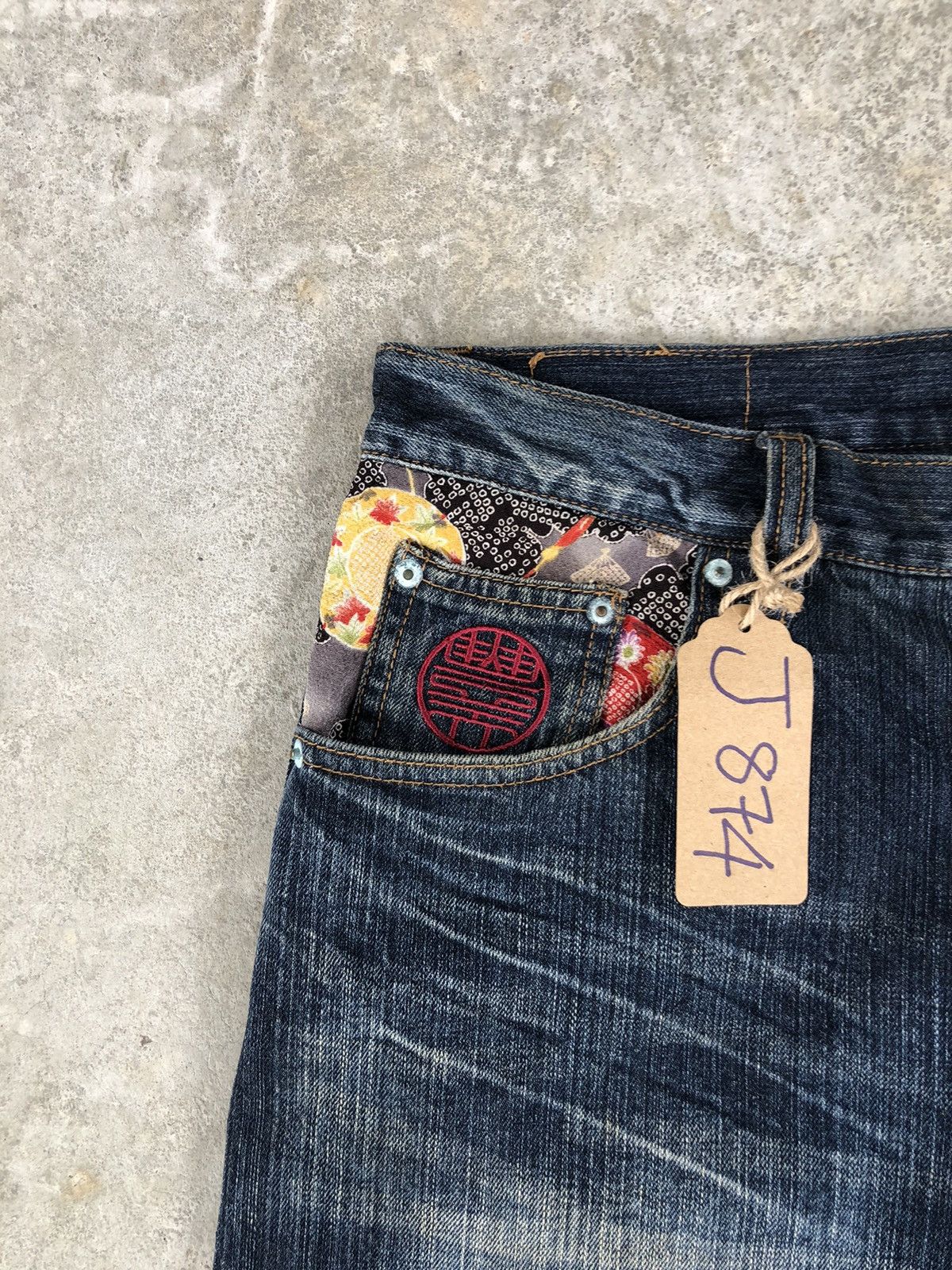 Japanese Brand Japanese Buden Embroidered Jeans Distressed Denim Size US 34 / EU 50 - 13 Thumbnail
